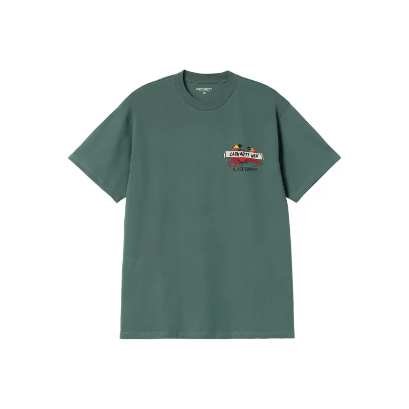 Carhartt WIP T Shirts Men Park Green-1