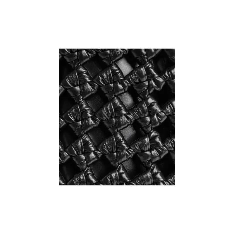 Bottega Veneta KALIMERO Cow Leather Handheld Shoulder Bag Women's Black-4