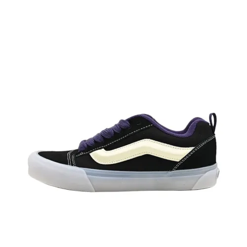 Vans Knu Skool Anti Slip Wear Resistant Low Top Skateboard Shoes Unisex Black