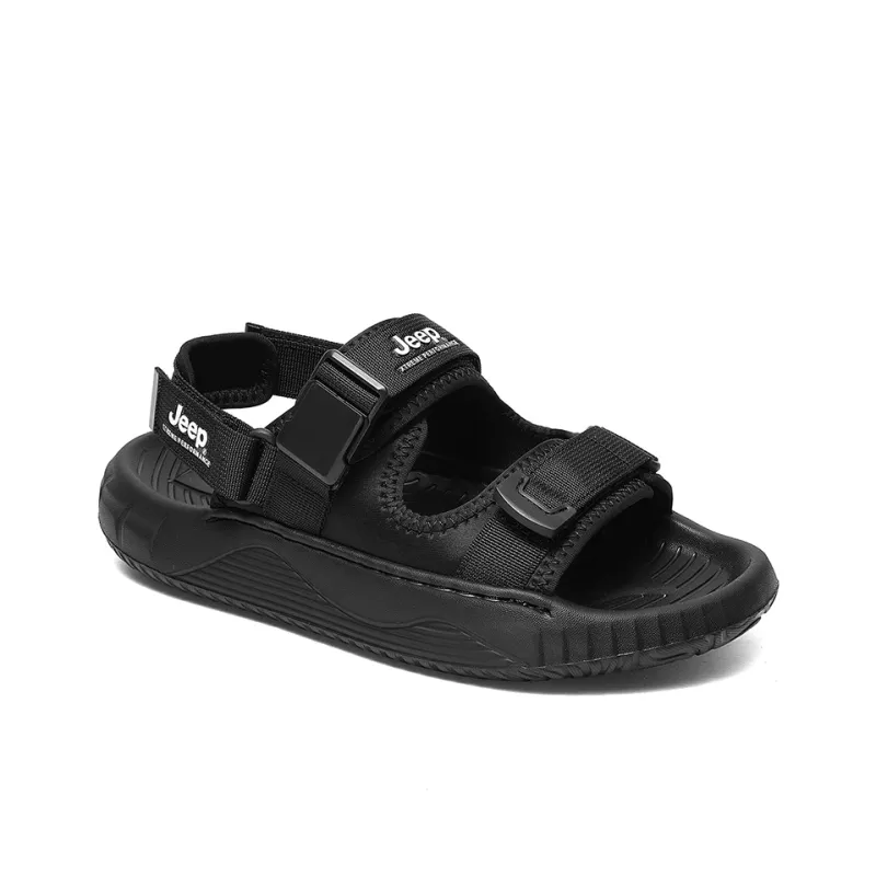 Jeep Beach Sandals Unisex Black-8