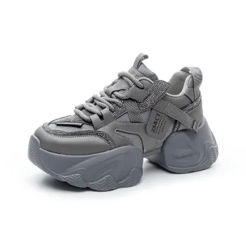 PLO CART Wear resistant And Lightweight Low Top Chunky Sneakers Women's