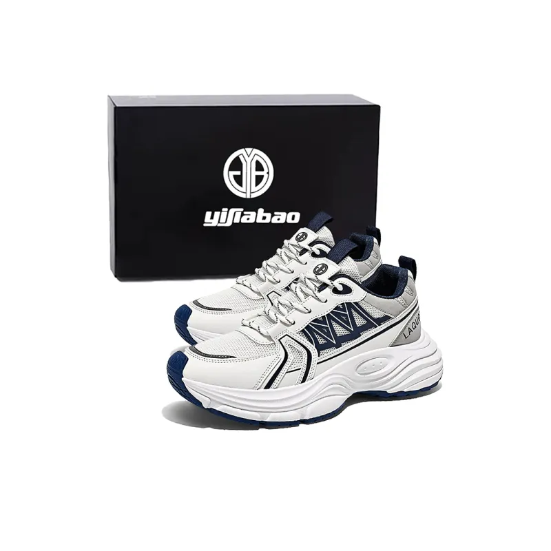 Yi Jiabao Anti Slip And Wear Resistant Balance Low Top Chunky Sneakers Men's-10