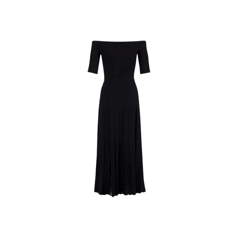 GABRIELA HEARST Short Sleeved Dress Women's Black-1