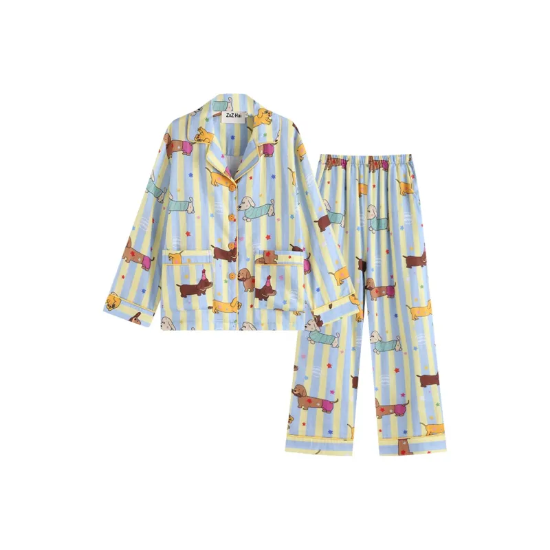 Wabi Town Pajama Set Unisex Image Color-0