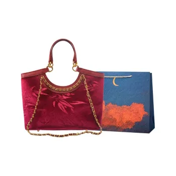 Elsvet PU Handbag Regular Women's Red/White/Apricot