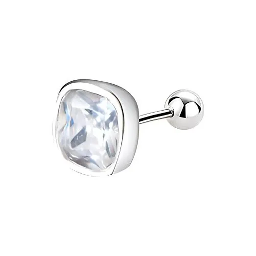 DAIRUO 999 Fine Silver Stud Earrings Men's-0