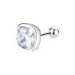 [Single]999 Sterling Silver Stud Earring