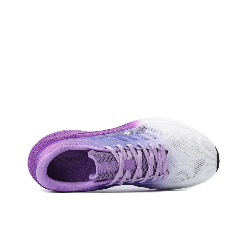 POLUDIYIPI Durable Breathable Low Top Popcorn Casual Racing Running Shoes Unisex Afterglow Purple-4