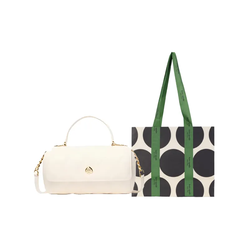 Kate Spade Cow Leather One Shoulder Handbags Medium Size Women's White-0