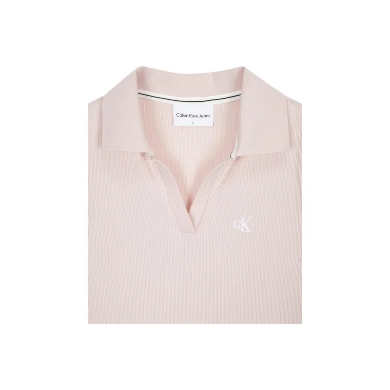 CALVIN KLEIN Short Sleeved Dresses Women's Pink-4