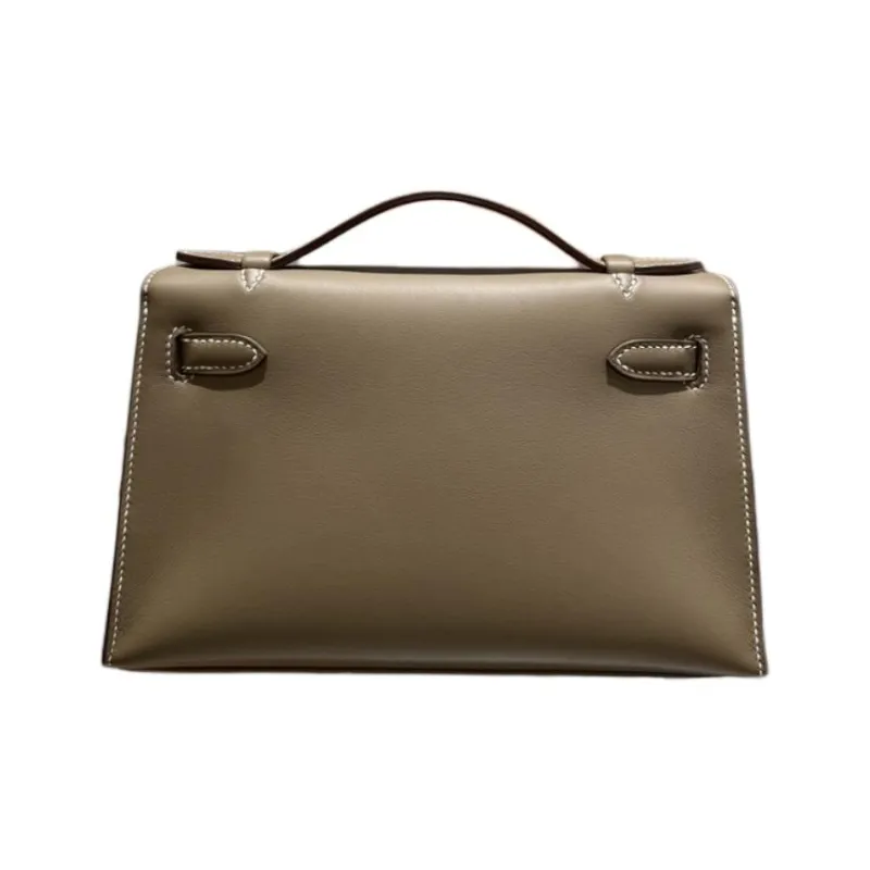 HERMES Mini Kelly Generation 1 Swift Leather Kelly Bag Handbags Mini Women's 18 Elephant Gray-2