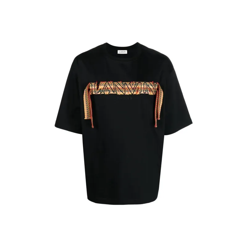 Lanvin Curb Embroidered T Shirt-0