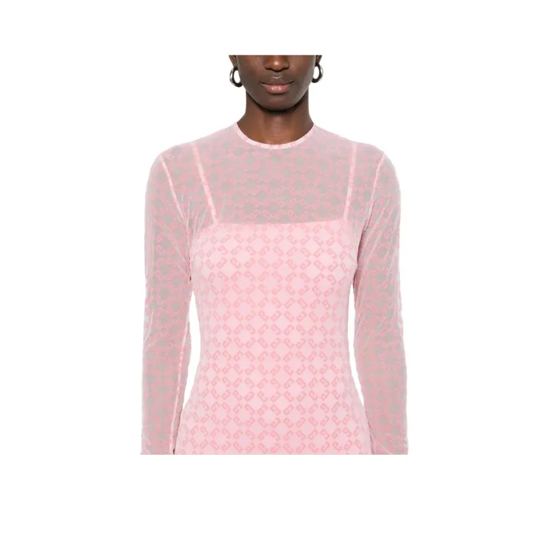 Givenchy Flocked logo Midi Dress-4