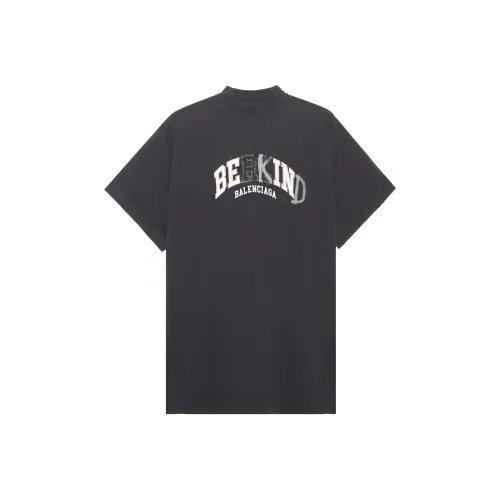 Balenciaga T Shirt Loose Fit Style Men's Black