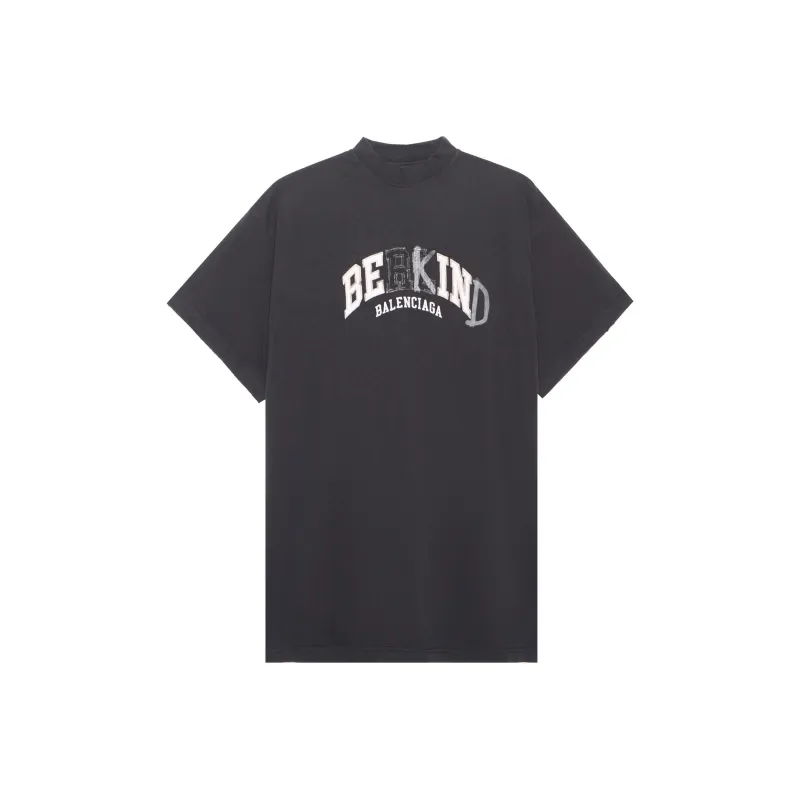 Balenciaga T Shirt Loose Fit Style Men's Black-0