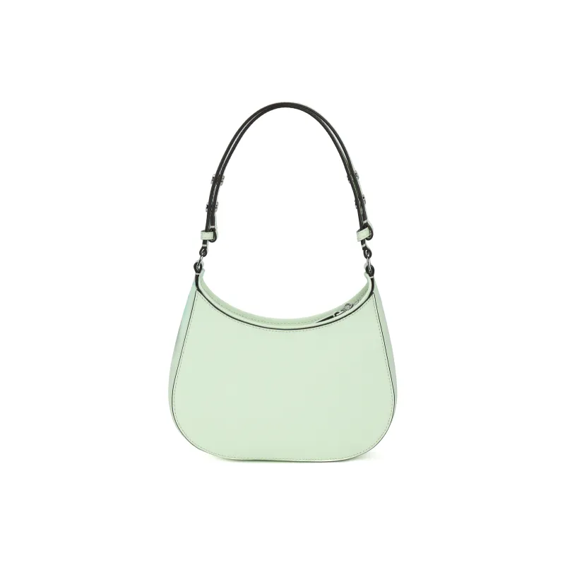 TORY BURCH Emerson Textured Cow Leather Handbag Small Size Women's Light Mint Green-2