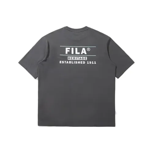 FILA T-Shirts Unisex Gray