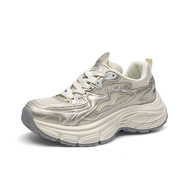KOMETA.A Anti Slip And Wear Resistant Height Increasing Low Top Chunky Sneakers Unisex-14