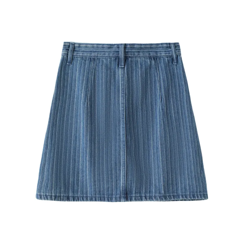 H YXIANG Denim Short Skirts Women's-1