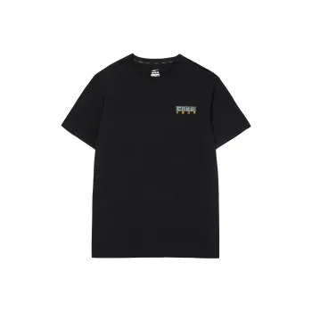 Erke Righteousness Is Thin And Cloudy T-Shirts Men Jet Black