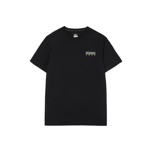 Erke Righteousness Is Thin And Cloudy T-Shirts Men Jet Black