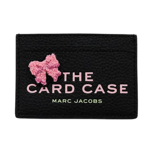 MARC JACOBS Grain Leather Card Holder Women's Black