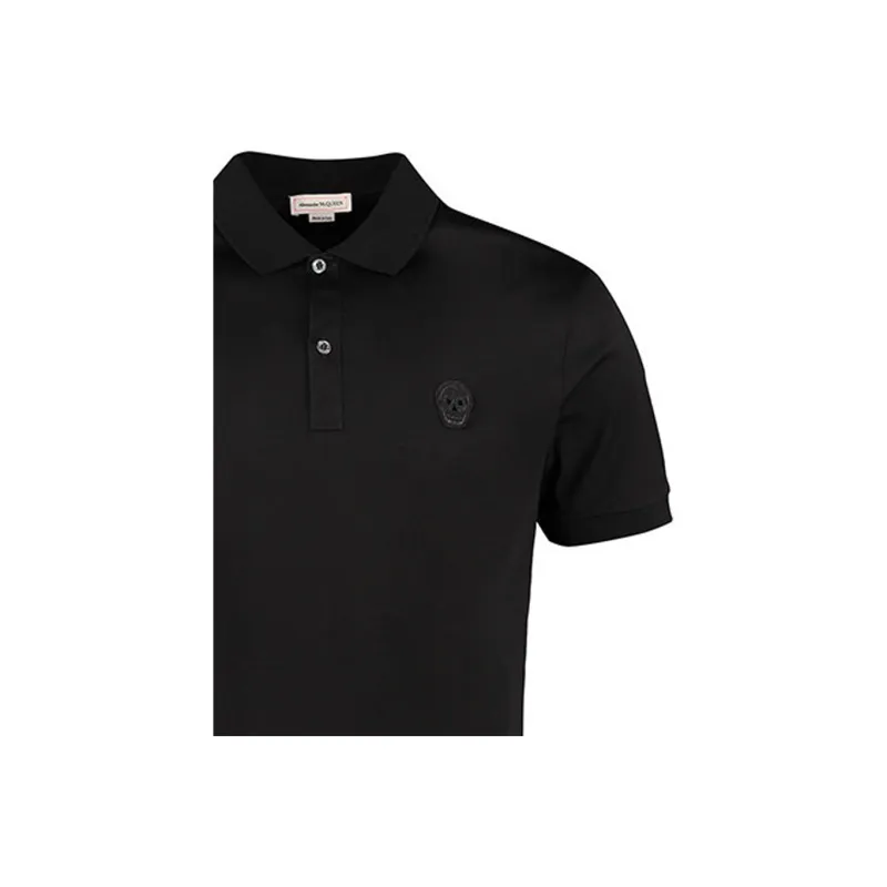 Alexander McQueen Polo Shirt Men's Black-4