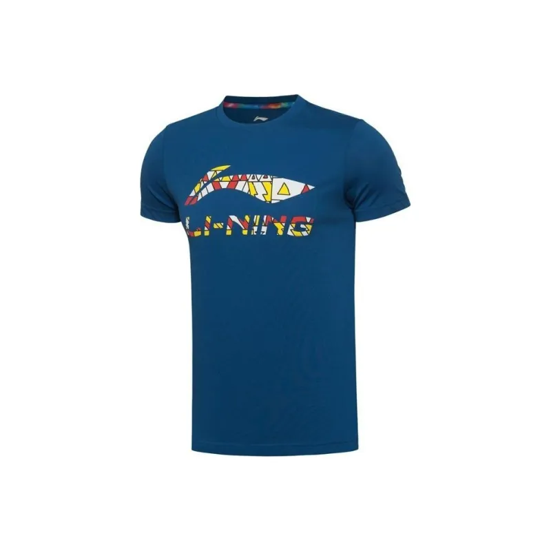 LINING T Shirts Men French Porcelain Blue-0