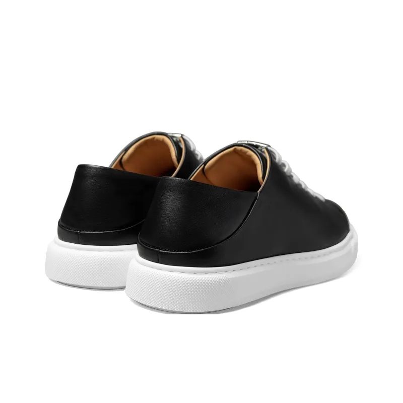 THOM WILLS Low Top Skateboard Shoes Men's Black-3