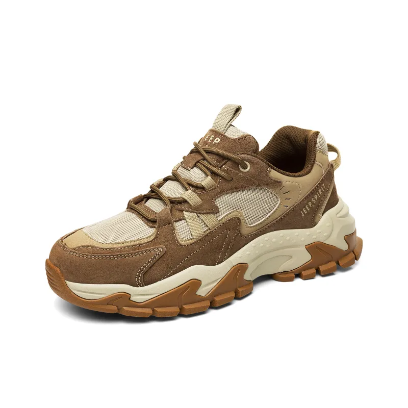 JEEP SPIRIT Low-Top Chunky Sneakers Men's Cuban Brown-2