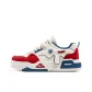 Beige Red Blue