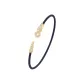 999 Sterling Silver Serpent Wealth Bangle (Black)