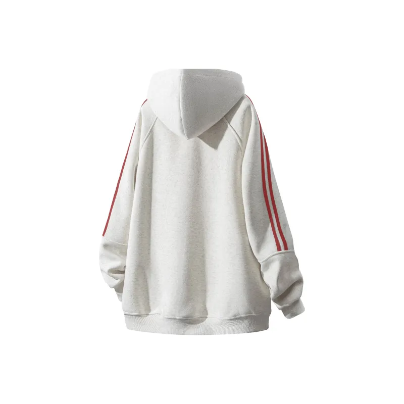 Warrior Huichao Riding The Wind Collection Sweatshirt Unisex White Heather Gray-11