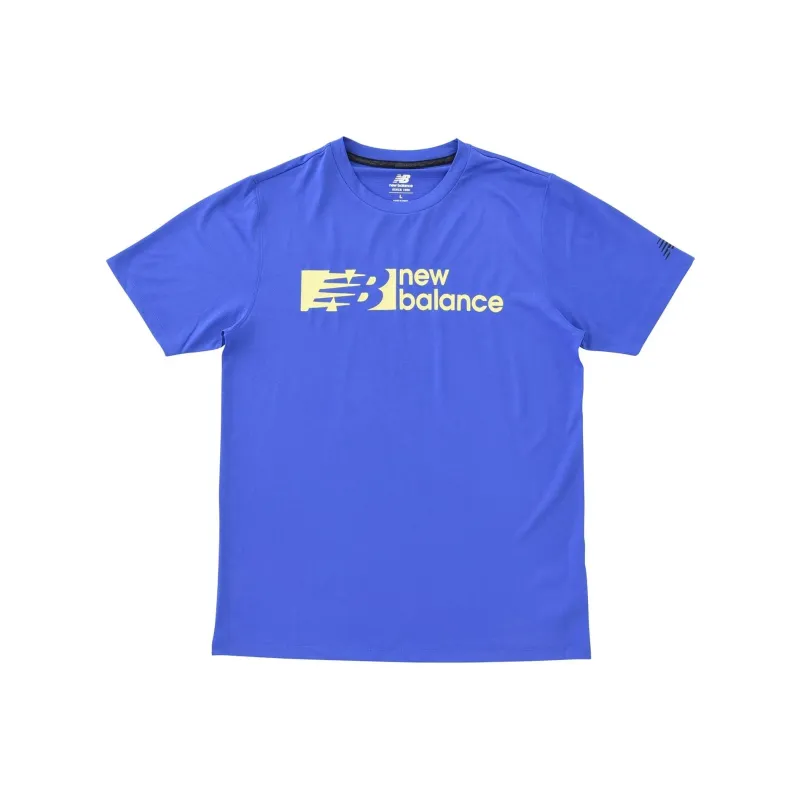 New Balance T Shirts Men Blue-0