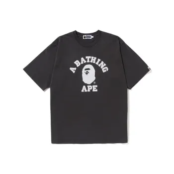 A BATHING APE Pigment Dyed College Relaxed Fit Tee