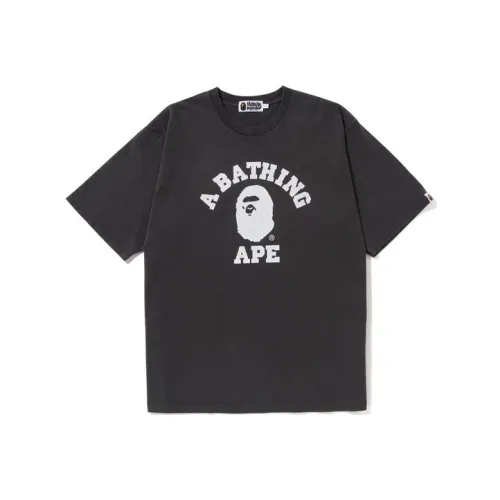 A BATHING APE Pigment Dyed College Relaxed Fit Tee