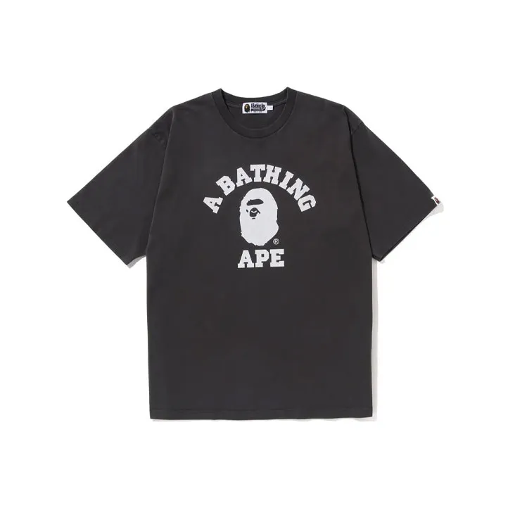 Bape Pigment Dyed College Relaxed Fit Tee-0