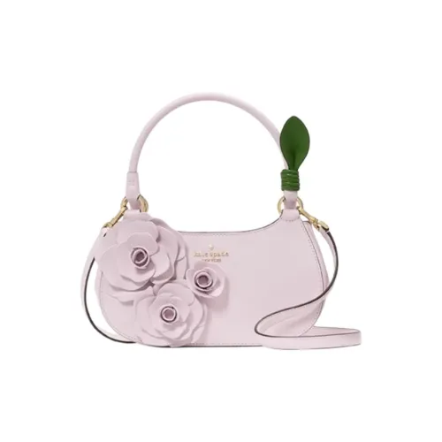 Kate Spade Cow Leather Handbag Medium Size Women's Purple