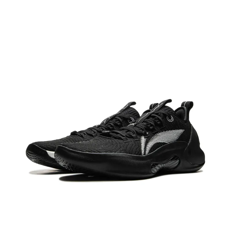 LiNing Charming ULTRA Cushioned Slip Resistant Abrasion Resistant Low Top Carbon Plate Basketball Shoes Men's Black-2