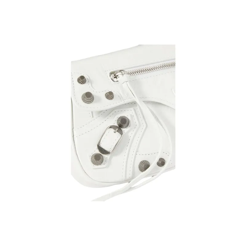Balenciaga Le Cagole Lambskin Crossbody Bag Shoulder Bag Women's White-2