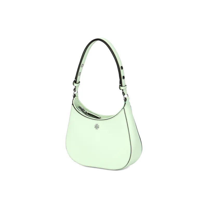 TORY BURCH Emerson Textured Cow Leather Handbag Small Size Women's Light Mint Green-1