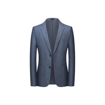 Maserati Business Suit Men's Gray Blue