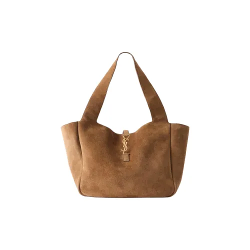 SAINT LAURENT LE5A7 Suede Tote Bag Shopping Bag Shoulder Bags Women's Brown
