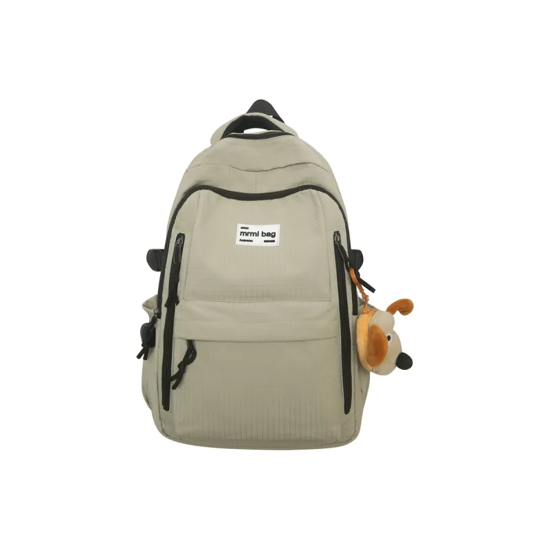 Deli Bear Nylon Backpack Regular Unisex Black/Green/Gray/Ginger Yellow/Red-10