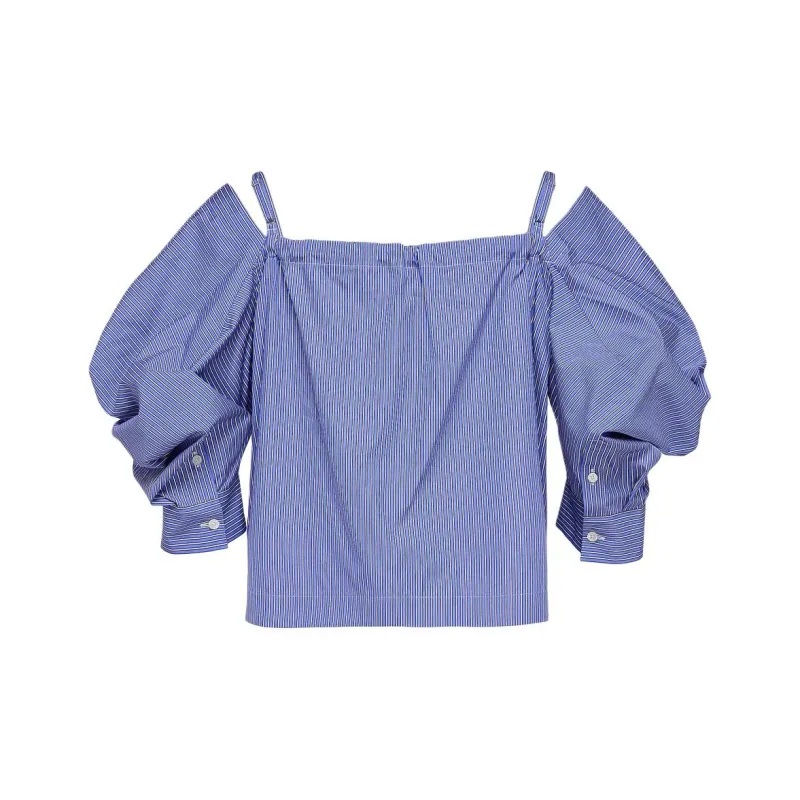 Sacai Shirts Women's Blue-1