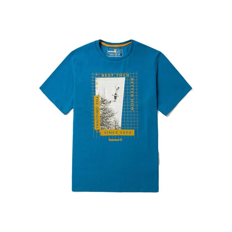 Timberland T-Shirts Unisex Belize Sea Blue-0