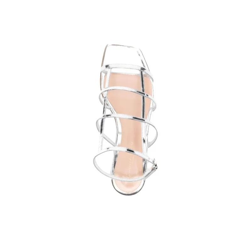 GIANVITO ROSSI One Strap Sandals Women's Silver-4