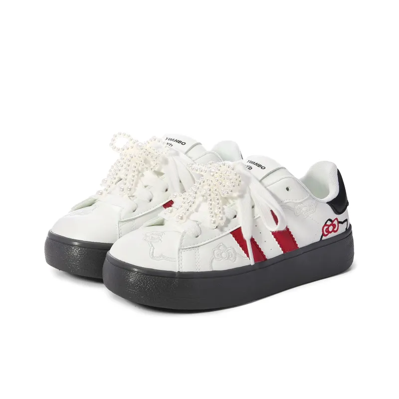 Lovely You Lightweight Wear Resistant And Slip Resistant Low Top Skateboard Shoes Women's-13