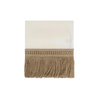 MaxMara Logo Embroidered Fringed Scarf