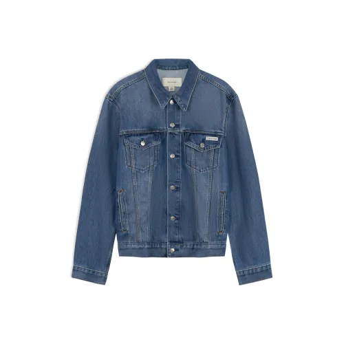 CALVIN KLEIN Denim Jacket Men's WAH Denim Blue
